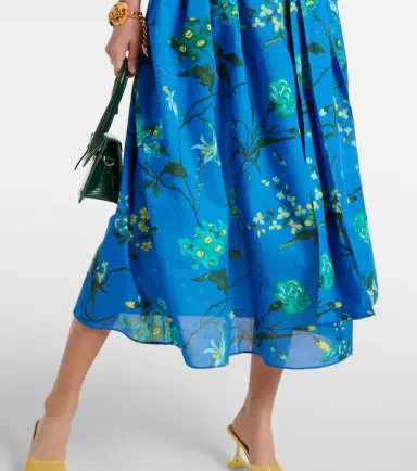 Erdem Floral cotton and linen midi dress | Thumbnail 6 Erdem Floral cotton and linen midi dress | Thumbnail 6
