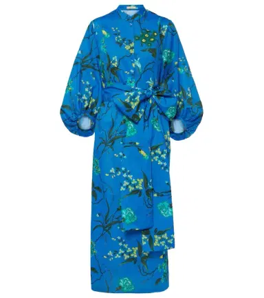 Erdem Floral cotton and linen midi dress | Thumbnail 1 Erdem Floral cotton and linen midi dress | Thumbnail 1