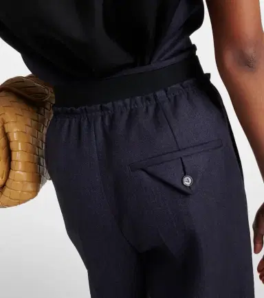 Bottega Veneta Striped high-rise wool straight pants | Thumbnail 2 Bottega Veneta Striped high-rise wool straight pants | Thumbnail 2
