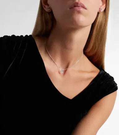 Repossi Serti Sur Vide 18kt white gold pendant necklace with diamonds | Thumbnail 4 Repossi Serti Sur Vide 18kt white gold pendant necklace with diamonds | Thumbnail 4