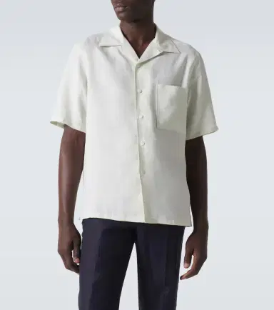 Zegna Linen bowling shirt | Thumbnail 2 Zegna Linen bowling shirt | Thumbnail 2