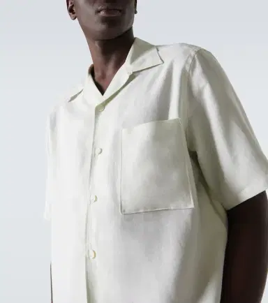 Zegna Linen bowling shirt | Thumbnail 3 Zegna Linen bowling shirt | Thumbnail 3