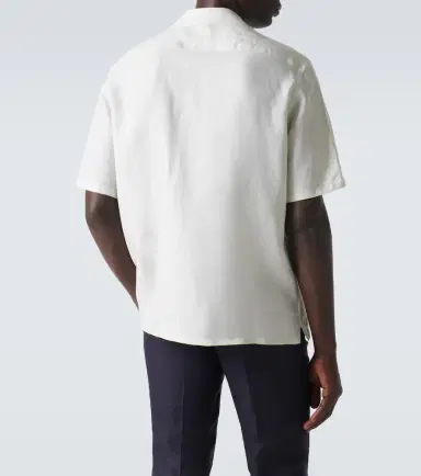 Zegna Linen bowling shirt | Thumbnail 4 Zegna Linen bowling shirt | Thumbnail 4