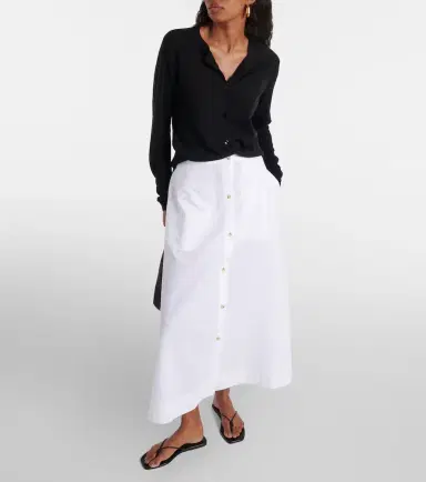 Toteme High-rise cotton maxi skirt | Thumbnail 2 Toteme High-rise cotton maxi skirt | Thumbnail 2