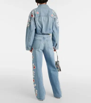 Citizens of Humanity Lena embroidered cropped denim jacket | Thumbnail 2 Citizens of Humanity Lena embroidered cropped denim jacket | Thumbnail 2