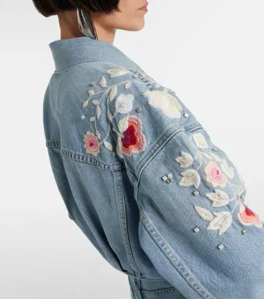 Citizens of Humanity Lena embroidered cropped denim jacket | Thumbnail 5 Citizens of Humanity Lena embroidered cropped denim jacket | Thumbnail 5