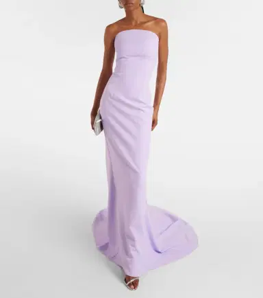 Safiyaa Sofie crêpe gown | Thumbnail 2 Safiyaa Sofie crêpe gown | Thumbnail 2