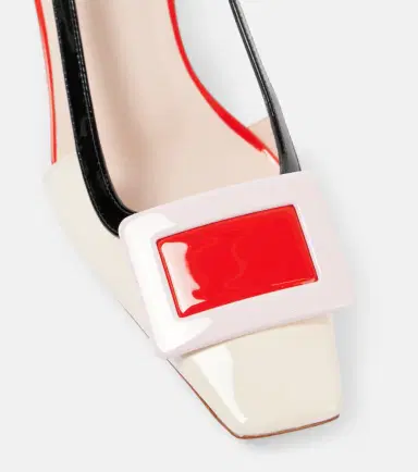Roger Vivier Belle Vivier 45 patent leather slingback pumps | Thumbnail 6 Roger Vivier Belle Vivier 45 patent leather slingback pumps | Thumbnail 6