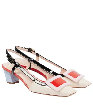 Roger Vivier Belle Vivier 45 patent leather slingback pumps | Thumbnail 1 Roger Vivier Belle Vivier 45 patent leather slingback pumps | Thumbnail 1