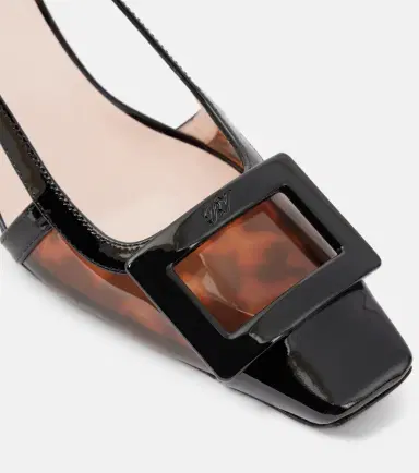 Roger Vivier Belle Vivier 45 patent leather slingback pumps | Thumbnail 4 Roger Vivier Belle Vivier 45 patent leather slingback pumps | Thumbnail 4