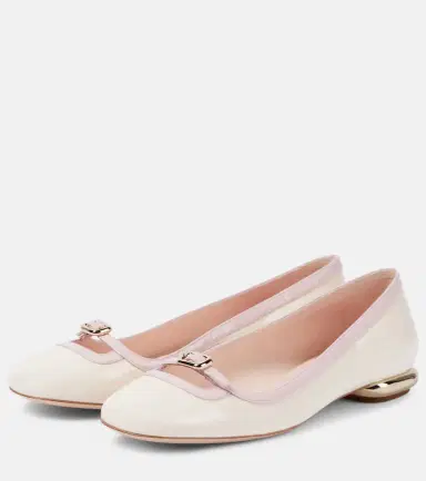 Roger Vivier Choc B Mini leather ballet flats | Thumbnail 4 Roger Vivier Choc B Mini leather ballet flats | Thumbnail 4