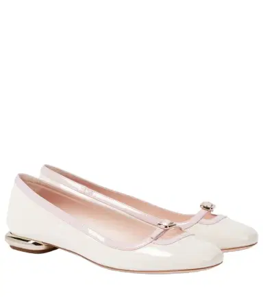 Roger Vivier Choc B Mini leather ballet flats | Thumbnail 1 Roger Vivier Choc B Mini leather ballet flats | Thumbnail 1