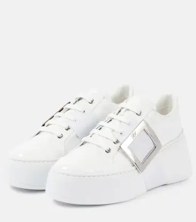 Roger Vivier Viv' Skate leather sneakers | Thumbnail 4 Roger Vivier Viv' Skate leather sneakers | Thumbnail 4