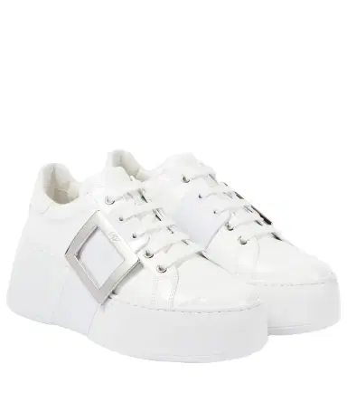 Roger Vivier Viv' Skate leather sneakers | Thumbnail 1 Roger Vivier Viv' Skate leather sneakers | Thumbnail 1