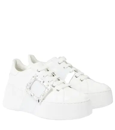 Roger Vivier Viv' Skate leather sneakers | Thumbnail 1 Roger Vivier Viv' Skate leather sneakers | Thumbnail 1