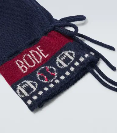 Bode Knitted jacquard alpaca mittens | Thumbnail 2 Bode Knitted jacquard alpaca mittens | Thumbnail 2