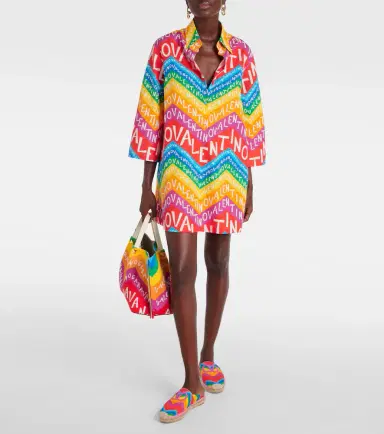 Valentino Logo cotton shirt dress | Thumbnail 2 Valentino Logo cotton shirt dress | Thumbnail 2