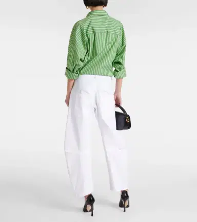 Nili Lotan Shon cotton twill barrel-leg pants | Thumbnail 4 Nili Lotan Shon cotton twill barrel-leg pants | Thumbnail 4