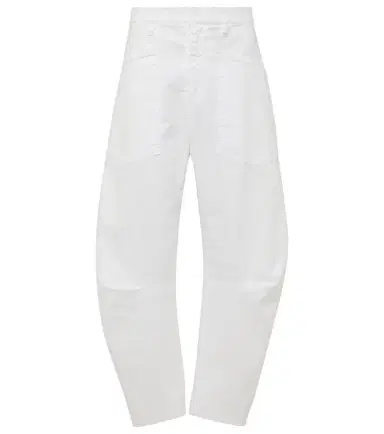 Nili Lotan Shon cotton twill barrel-leg pants | Thumbnail 1 Nili Lotan Shon cotton twill barrel-leg pants | Thumbnail 1