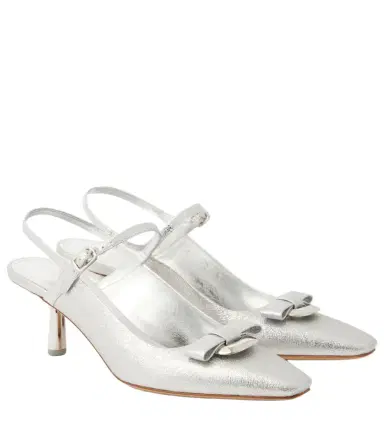 Ferragamo Ophelia 55 leather slingback pumps | Thumbnail 1 Ferragamo Ophelia 55 leather slingback pumps | Thumbnail 1