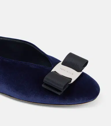 Ferragamo Vanna velvet ballet flats | Thumbnail 2 Ferragamo Vanna velvet ballet flats | Thumbnail 2