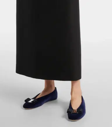 Ferragamo Vanna velvet ballet flats | Thumbnail 5 Ferragamo Vanna velvet ballet flats | Thumbnail 5