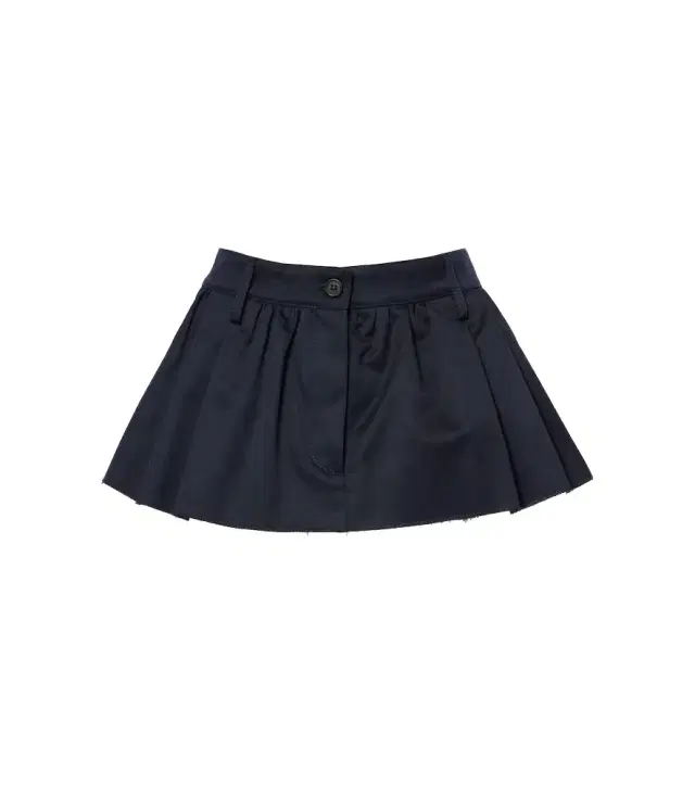 Pleated cotton canvas miniskirt Pleated cotton canvas miniskirt