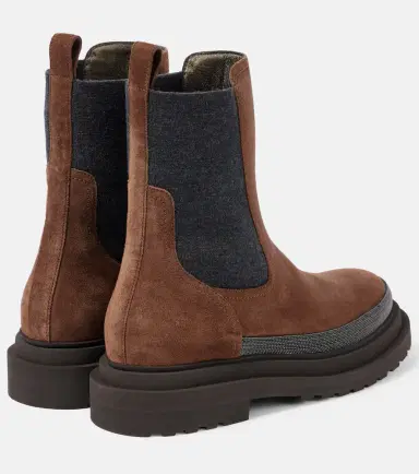 Brunello Cucinelli Monili suede Chelsea boots | Thumbnail 3 Brunello Cucinelli Monili suede Chelsea boots | Thumbnail 3