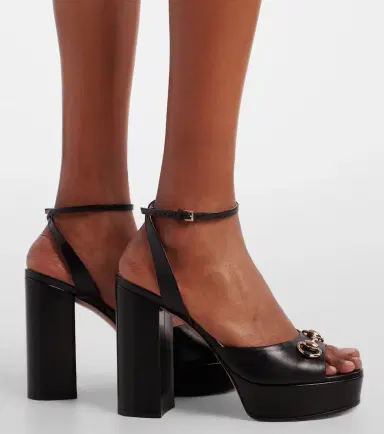 Gucci Lady Horsebit leather platform sandals | Thumbnail 7 Gucci Lady Horsebit leather platform sandals | Thumbnail 7