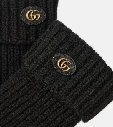Gucci Double G wool and cashmere gloves | Thumbnail 2 Gucci Double G wool and cashmere gloves | Thumbnail 2