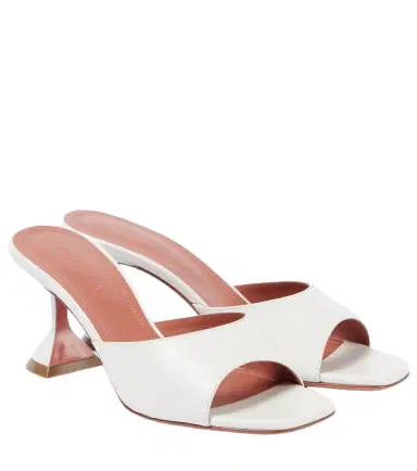 Amina Muaddi Lupita 70 leather mules | Thumbnail 1 Amina Muaddi Lupita 70 leather mules | Thumbnail 1