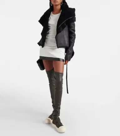 Rick Owens Stocking knee-high leather sneakers | Thumbnail 6 Rick Owens Stocking knee-high leather sneakers | Thumbnail 6