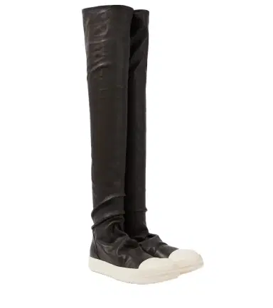 Rick Owens Stocking knee-high leather sneakers | Thumbnail 1 Rick Owens Stocking knee-high leather sneakers | Thumbnail 1