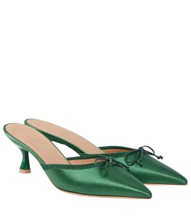Malone Souliers x Tabitha Simmons Rose 45 satin mules | Thumbnail 1 Malone Souliers x Tabitha Simmons Rose 45 satin mules | Thumbnail 1
