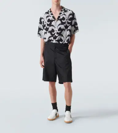 Valentino Printed silk bowling shirt | Thumbnail 2 Valentino Printed silk bowling shirt | Thumbnail 2