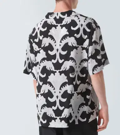 Valentino Printed silk bowling shirt | Thumbnail 4 Valentino Printed silk bowling shirt | Thumbnail 4