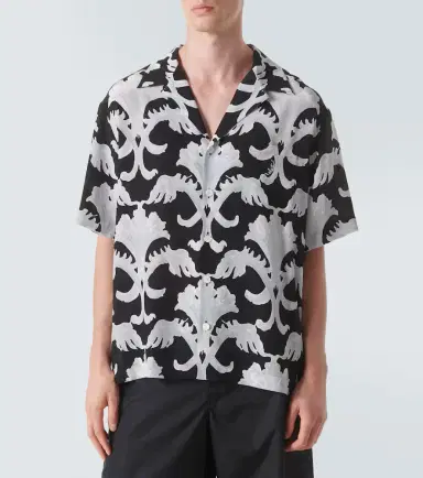 Valentino Printed silk bowling shirt | Thumbnail 5 Valentino Printed silk bowling shirt | Thumbnail 5