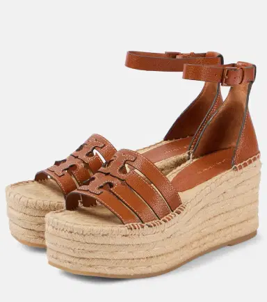 Tory Burch Ines leather espadrille wedges | Thumbnail 3 Tory Burch Ines leather espadrille wedges | Thumbnail 3