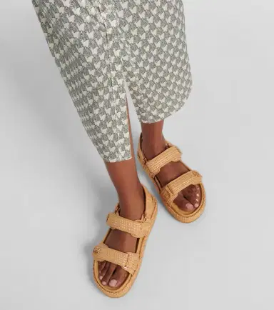 Tory Burch Kira raffia sandals | Thumbnail 3 Tory Burch Kira raffia sandals | Thumbnail 3
