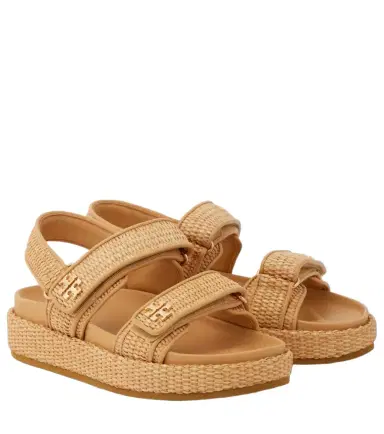 Tory Burch Kira raffia sandals | Thumbnail 1 Tory Burch Kira raffia sandals | Thumbnail 1