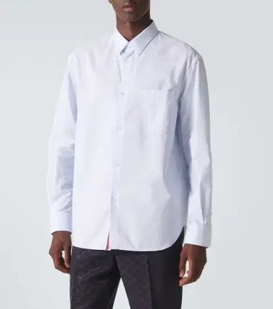Gucci Striped cotton poplin shirt | Thumbnail 4 Gucci Striped cotton poplin shirt | Thumbnail 4