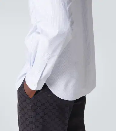 Gucci Striped cotton poplin shirt | Thumbnail 5 Gucci Striped cotton poplin shirt | Thumbnail 5