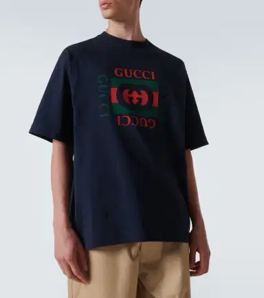 Gucci Logo cotton jersey T-shirt | Thumbnail 5 Gucci Logo cotton jersey T-shirt | Thumbnail 5