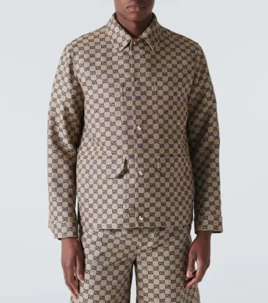 Gucci GG linen-blend canvas jacket | Thumbnail 2 Gucci GG linen-blend canvas jacket | Thumbnail 2