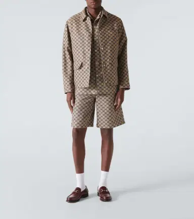 Gucci GG linen-blend canvas jacket | Thumbnail 4 Gucci GG linen-blend canvas jacket | Thumbnail 4
