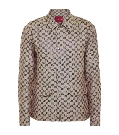 Gucci GG linen-blend canvas jacket | Thumbnail 1 Gucci GG linen-blend canvas jacket | Thumbnail 1