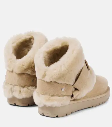 Burberry Shearling-trimmed suede ankle boots | Thumbnail 4 Burberry Shearling-trimmed suede ankle boots | Thumbnail 4