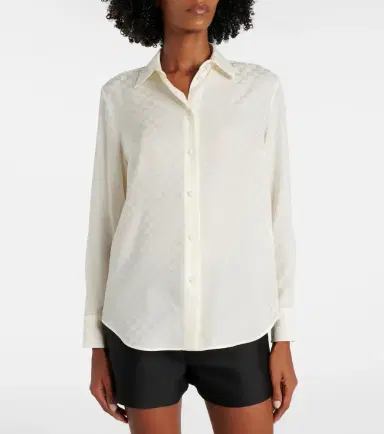 Gucci GG silk crêpe shirt | Thumbnail 2 Gucci GG silk crêpe shirt | Thumbnail 2