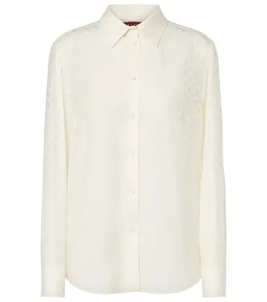 Gucci GG silk crêpe shirt | Thumbnail 1 Gucci GG silk crêpe shirt | Thumbnail 1