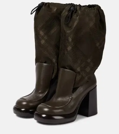 Burberry Check knee-high boots | Thumbnail 2 Burberry Check knee-high boots | Thumbnail 2